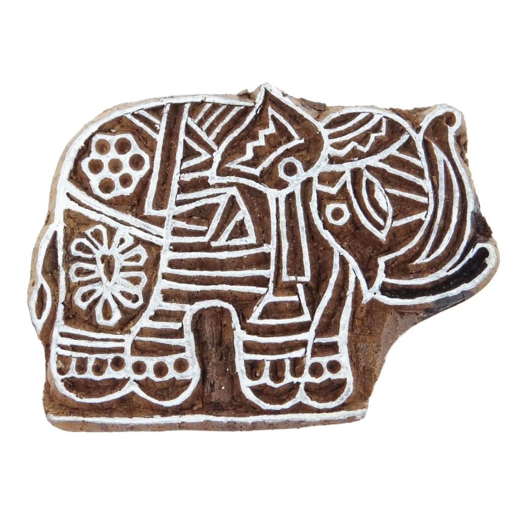 Декоративный деревянный печатный блок индийский деревянный коричневый ручной работы текстиль