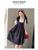 Girls' Summer Dress 2026 New Style Children's Stylish Medium and Large Girls' Summer Dress Cowboy Strap Skirt Two Piece Set