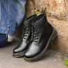 Ботинки Мартин мужские весенне-осенние одинарные ботинки в британском стиле осенние на толстой подошве черные шестидырочные низкие короткие ботинки 1460 ботинки для пары