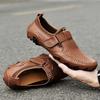 Летняя Новая Дышащая Обувь из Перфорированной Кожи Мужские Дизайнерские Лоферы Качественные Нескользящие Уличные Кроссовки Взрослые Мужские Туфли для Вождения