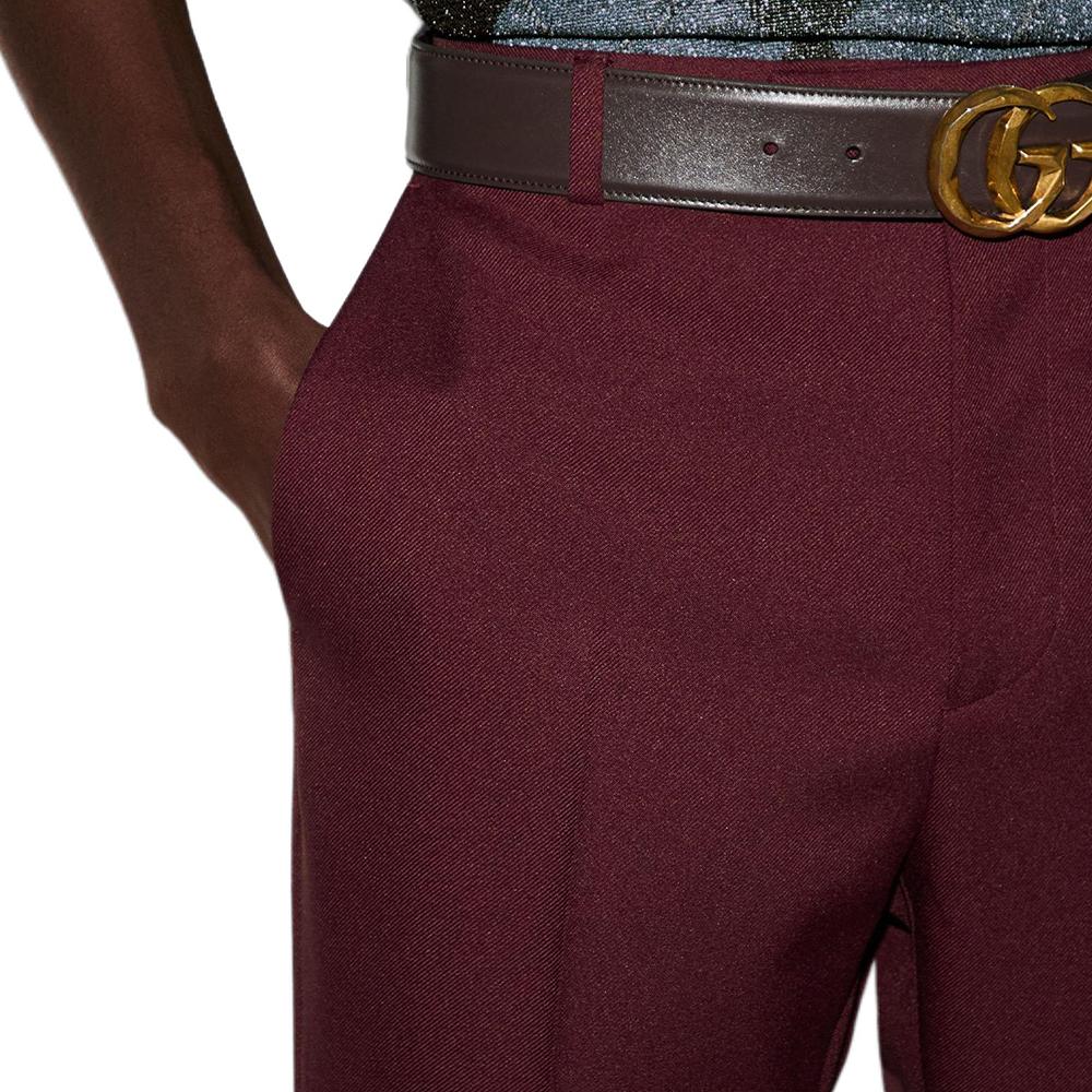 Gucci FW24 Повседневные брюки мужские Бордовый 793801-Z7AFT-2306