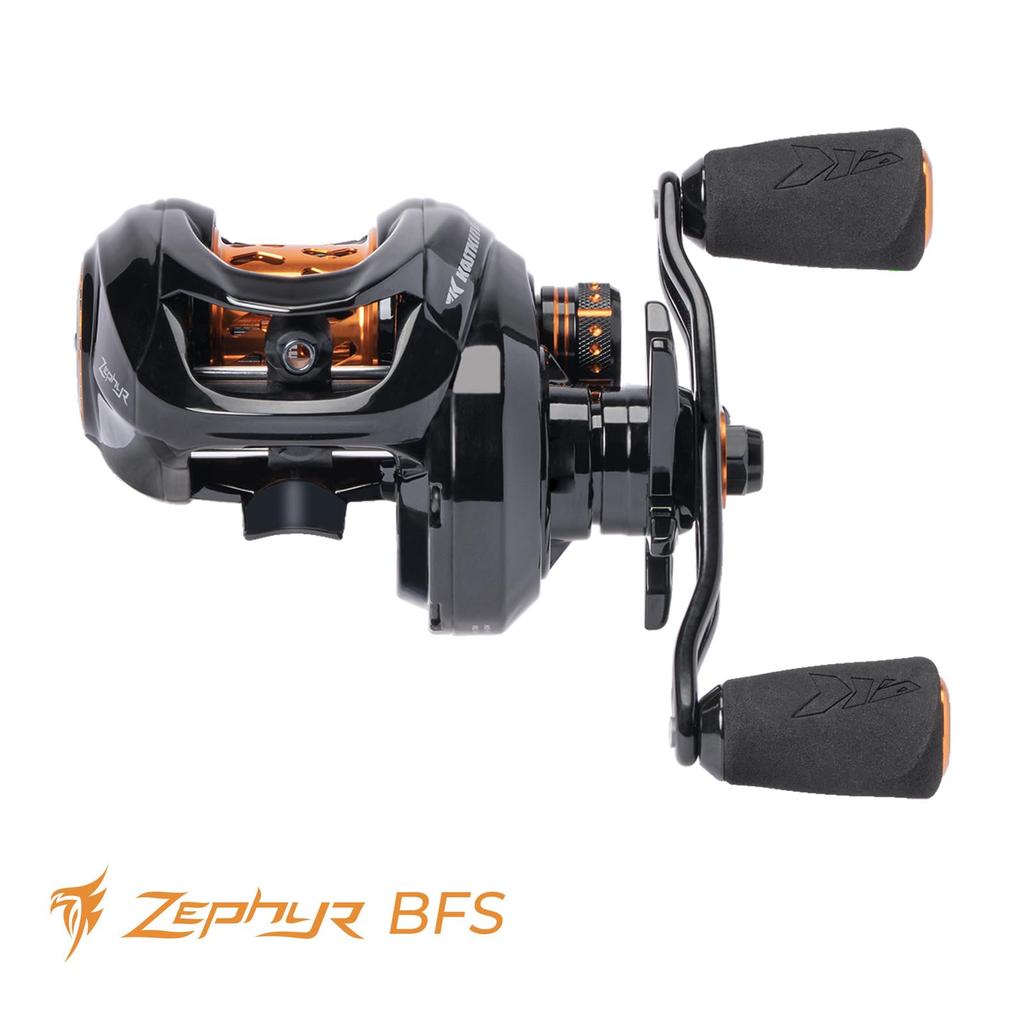 KASTKING Zephyr BFS Мультипликаторная катушка Фрикцион Приманка Finesse Шарикоподшипник Углепластик Подходит для окуня и морской воды, Передаточное число 7.21, Трещотка, Ультралегкая