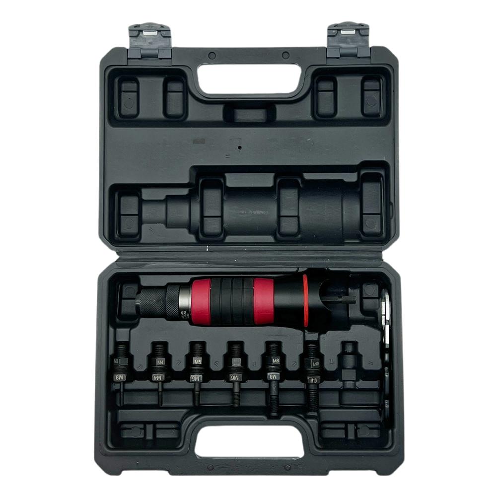 M3, M4, M5, M6, M8M10 Клепальный пистолет Конверсионная головка Инструмент Вставка DIY Гайка Съемный заклепочный пистолет Гайка Набор Клепальный конвертер Главная B8D4