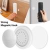 6pcs Magnetic Hooks Wall Mount Strong Magnet Remote Control Invisible Holder Fridge Sticker Home Organizer Hook No Punching Required