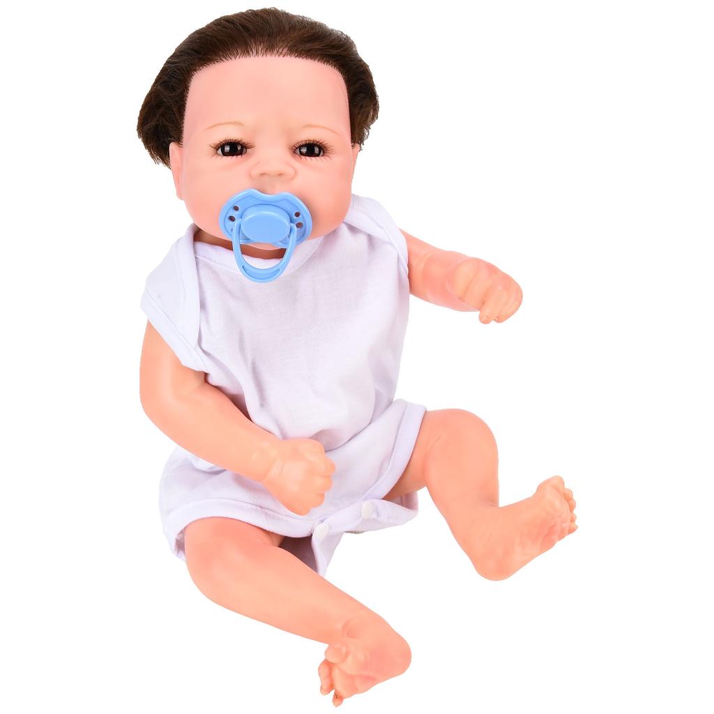 18 Inches Realistic Newborn Baby Boys Dolls Lifelike Full Vinly Body Washable Baby Doll with