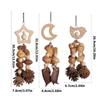 F26C Natural Pinecone Bird Toy Fun Chewing Toy Birdcage Tearing Toy All Size Bird Wood Enrichment Toy for Conures Cockatiels