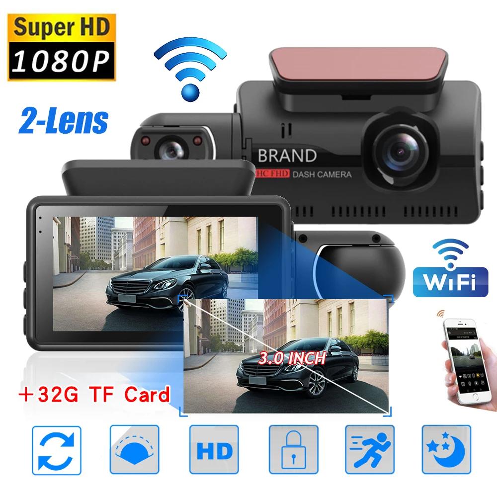 2025 Dual Lens Dash Cam for Cars Black Box HD 1080P Car Video Recorder with WIFI Night Vision G-sensor Loop Recording Dvr Car Camera