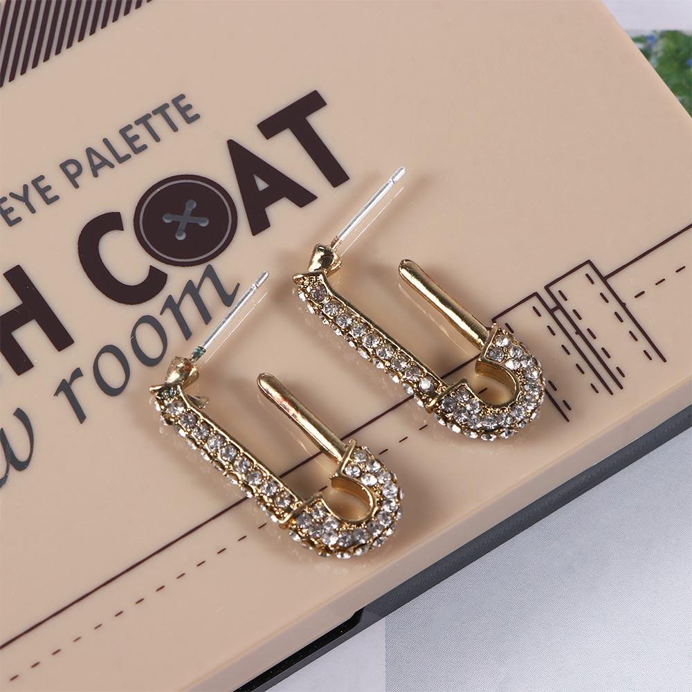 Необычная подвеска S925 Женские Девичьи Кристальные Геометрические Серьги-гвоздики Серьги-скрепки