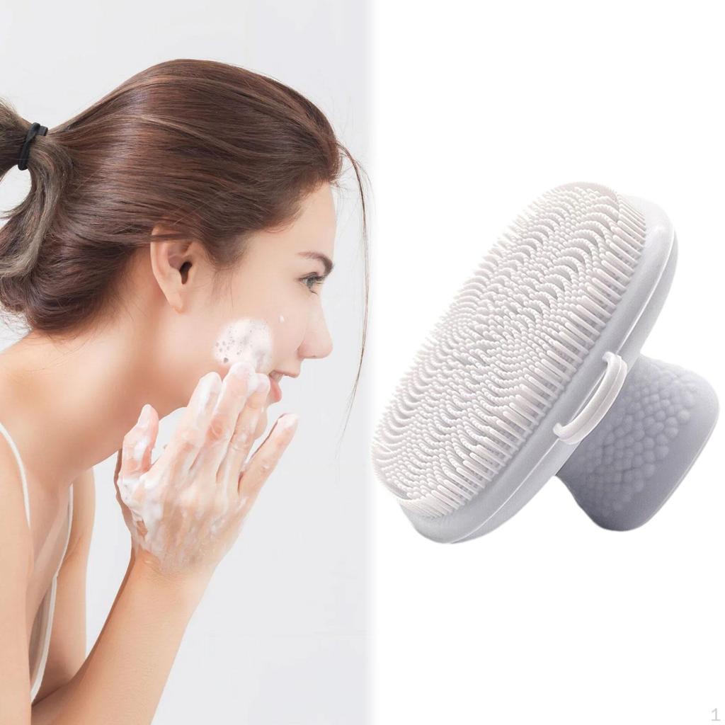 Face Brushes for Cleansing Pore Cleaning Manual Beauty Brush Wet Dry, Silicone