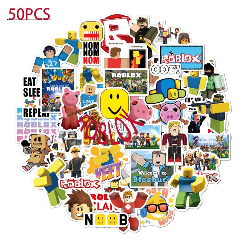 Vibrant 50pcs Roblox Stickers Waterproof For Customizing Laptops And Skateboards