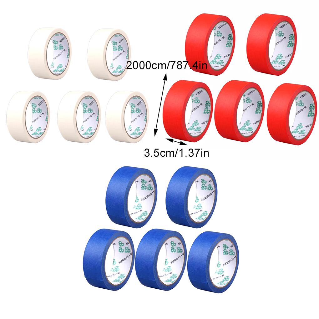 5 шт. бумажная лента-лягушка, малярная лента для покраски, синяя лента для декора помещений, самодельная лента