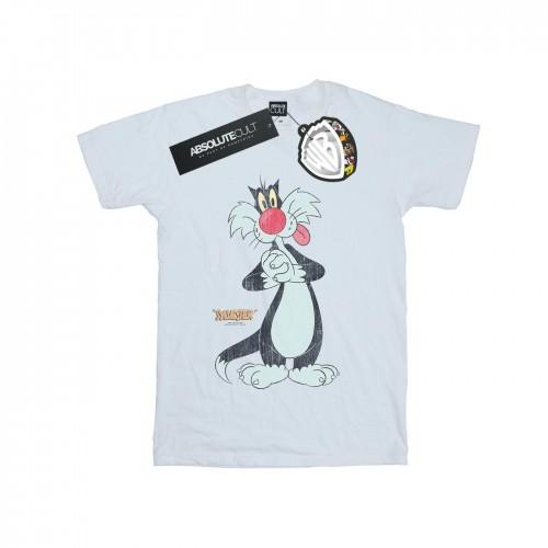 Looney Tunes Mens Sylvester Distressed T-Shirt