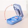 Dustproof Pill Cutter Storage Box Drug Tablet Crusher Pill Cutter  for Small or Large Pills