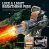New UZI Simulated Flame Electric Water Gun for Kids High Pressure Automatic Watergun Children Summer Outdoor Beach Water Gun Toy