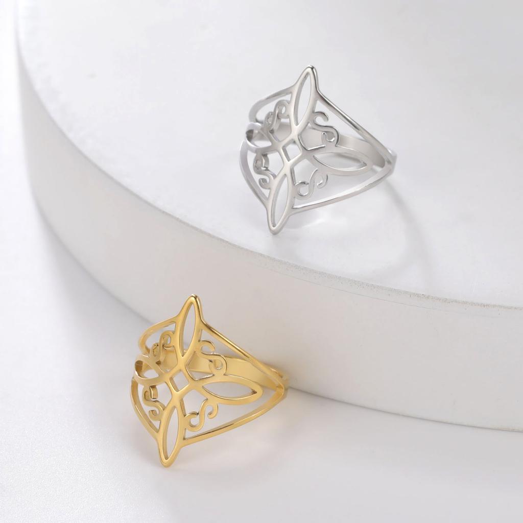 Стильное женское кольцо, кельтский орнамент, модная бижутерия