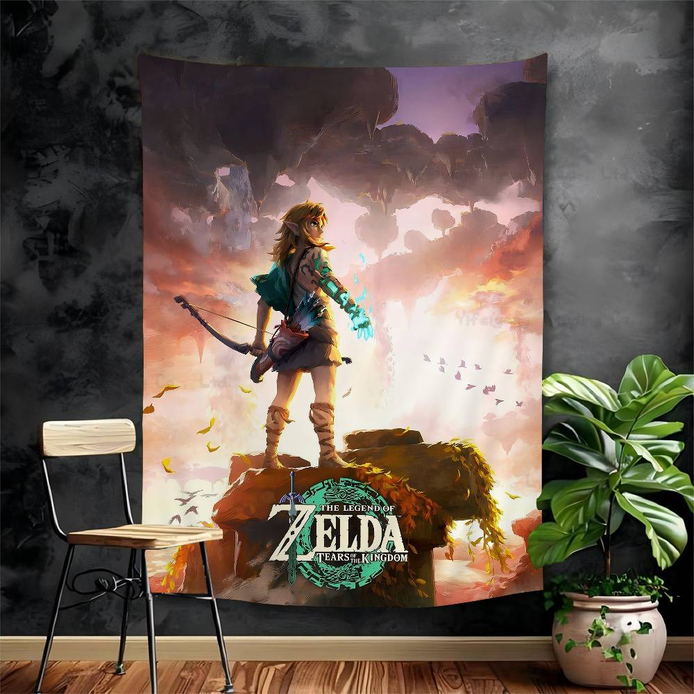 Legend Video Game Zeldas Link Printed Large Wall Tapestry Cheap Hippie Wall Hanging Bohemian Wall Tapestries Mandala Home Decor