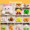 Kids Orange Bread Carrot Fruit Plush Keychain With Portable Decoration Size