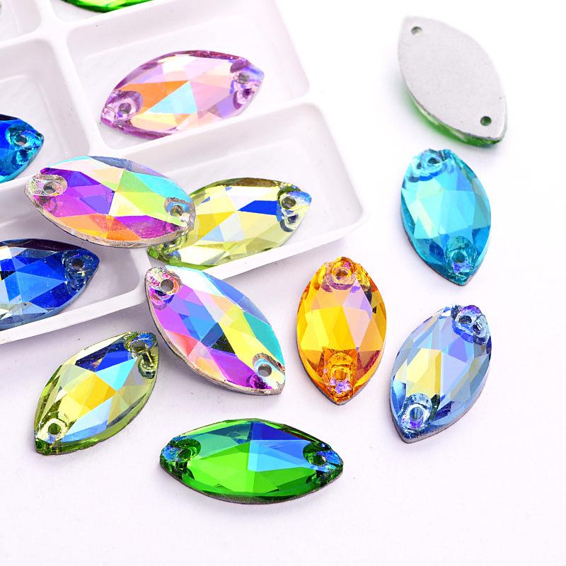 Hand Sewn Drill, Horse Eye Crystal Glass Diy Rhinestone Beauty Clothing Wedding Accessories Accessories