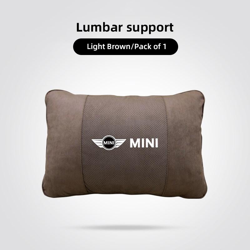 Keychain High-quality Leather Car Seat Headrest Memory Foam Comfort Neck Pillow For qaz9 Cooper One JCW F54 F55 F56 F57 F60 R55 9qaz
