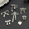 20Pcs Handmade Pendant With Bow For Jewelry Making Supplies Diy Charms Bracelet And Key Chain Accessories