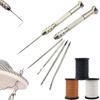 6Pcs Leather Sewing Kit for Stitching Needles Sewing Thread for Shoes Sofa Tent Carpet Leather Tool Craft Shoes Repairing Tool