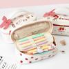 Large Capacity Pencil Boxes Double-deck Cosmetic Bag Multifunctional Pencil Case  Girls