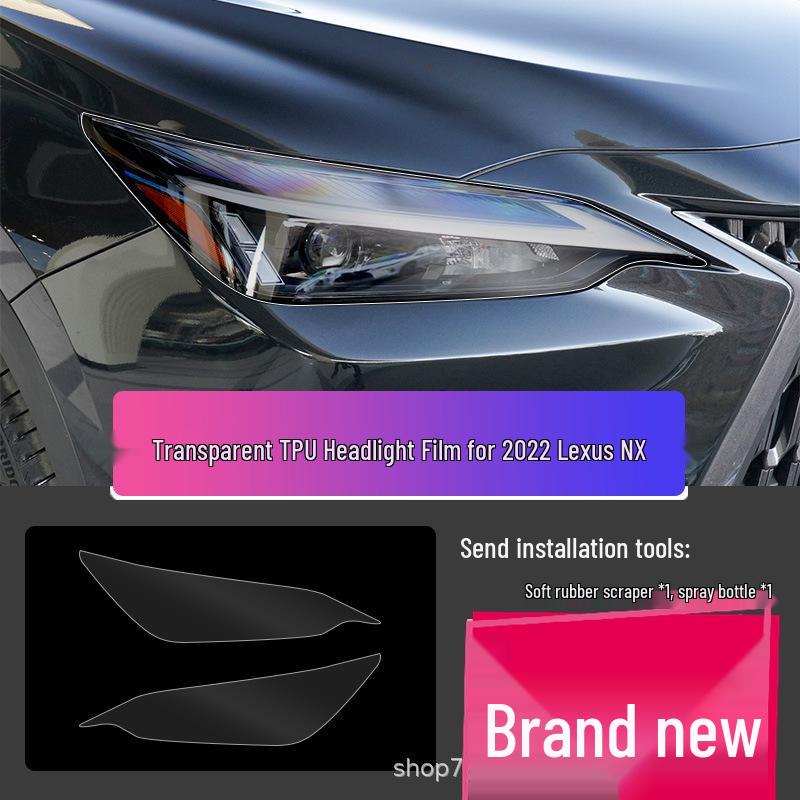 Lexus LX570 Headlight Film – Transparent Smoked Light-Control Protective Film