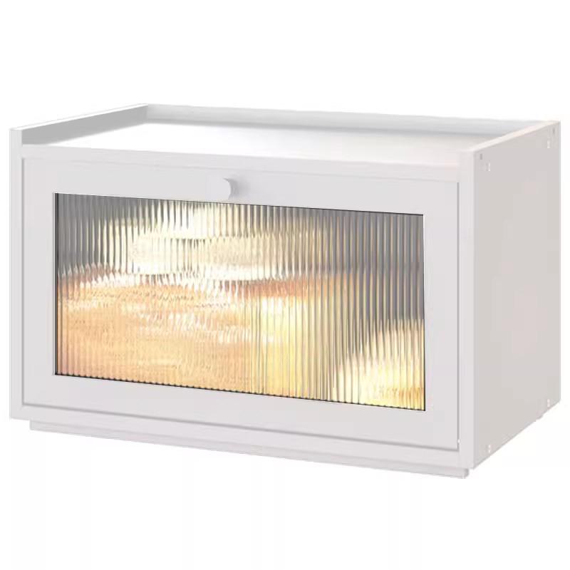 Wooden Bamboo Bread Box with Lid - Kitchen Storage for Bread, Pastry, and Fruits