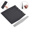 10pcs Black/Grey Removable Sand Paper Nail File With Stainless Steel Handle Metal Replacement Nail Buffer 100/180 For Manicure