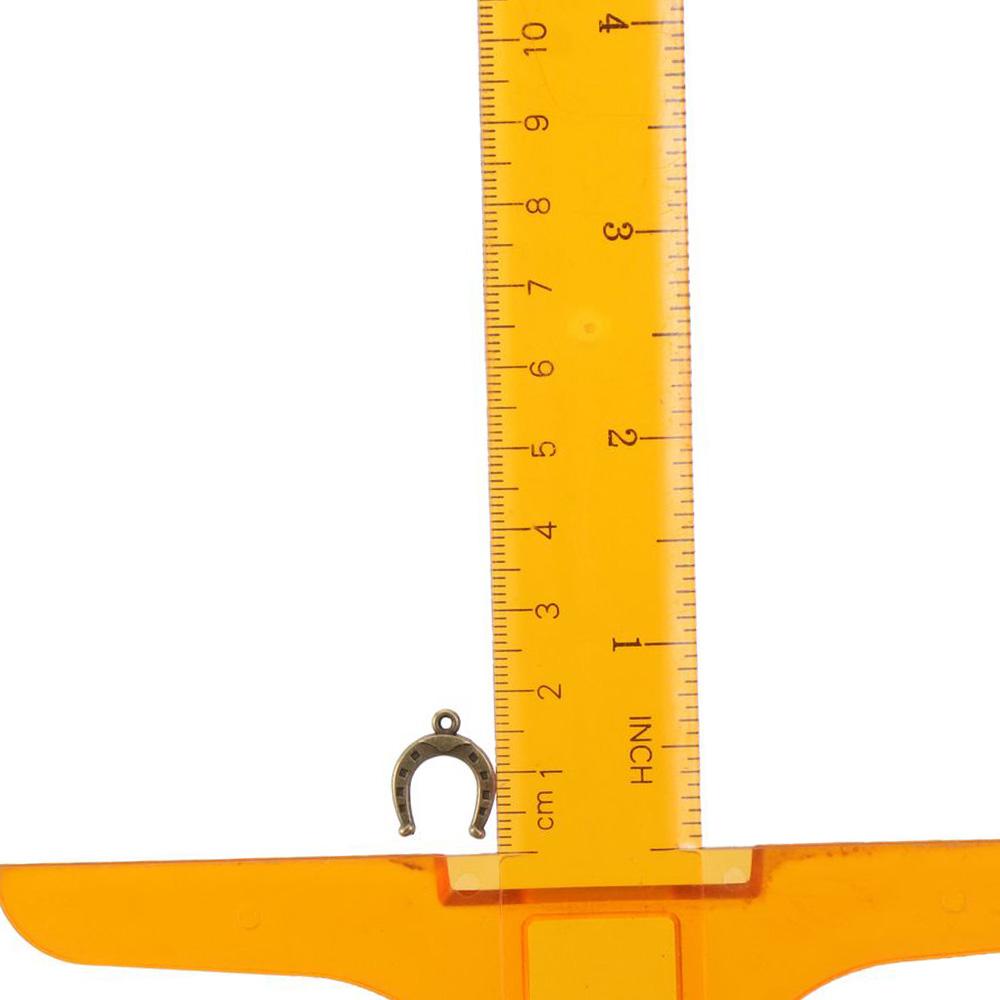 100pcs 4 Colors Alloy Horseshoe Pendants 0.63*0.51inch Western Charms Earring Jewelry Making