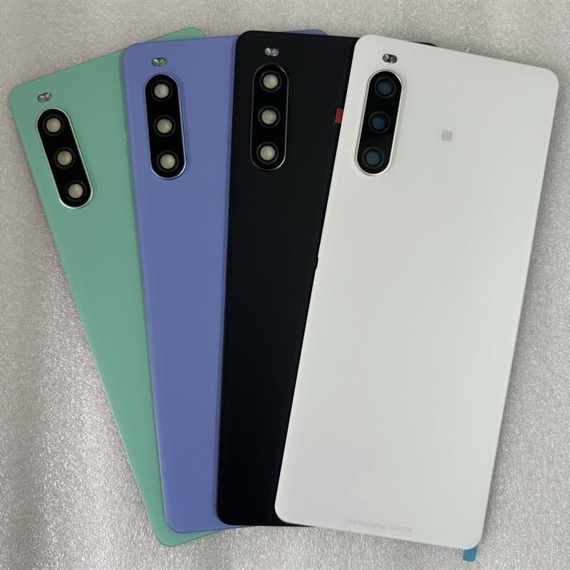 Для Sony Xperia 10 IV XQ-CC54 XQ-CC72 Крышка аккумулятора Задняя стеклянная панель Задний корпус Замена для Sony Xperia 10 iiii Аккумулятор C