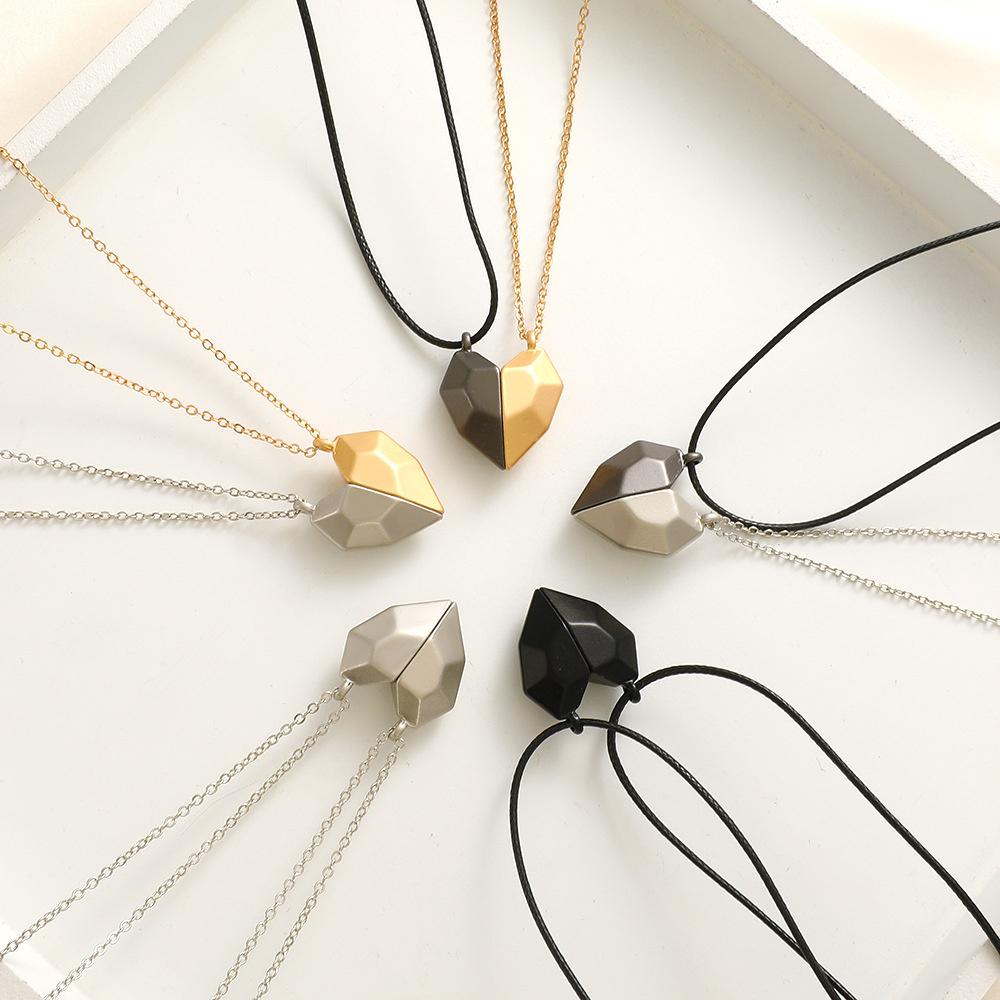 Я люблю тебя, лучшие друзья, парное ожерелье, ювелирные изделия, головоломка, BFF, ключ, замок, тайцзи, сердечки, подвески, ожерелья для женщин и мужчин, подарок, колье