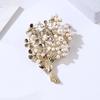 Lanhao Elegant European-American Pearl Bouquet Brooch for Coats and Windbreakers