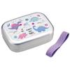 Skater Children's Aluminum Lunch Box, 370ml Capacity, Insulated Storage, Lunch Belt Included, Made In Japan, Happy & Smile Rainbow Design, Girl's
