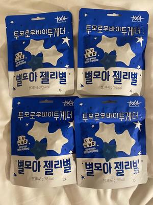 [Б/У] Эксклюзивные для Кореи жевательные мишки TXT в сотрудничестве с CU с наклейками, упаковка из 4 штук