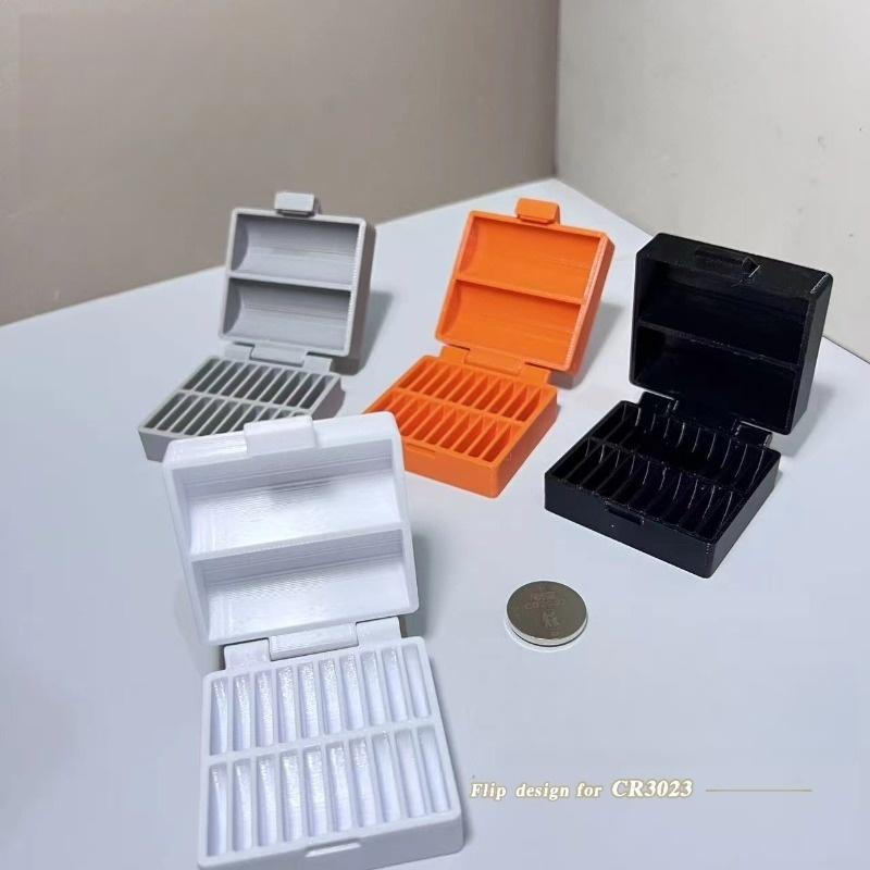 1 шт. Cr2450/Lr44 Органайзер для хранения батареек-таблеток 10/20 ячеек Коробка для хранения батареек-таблеток Cr2032