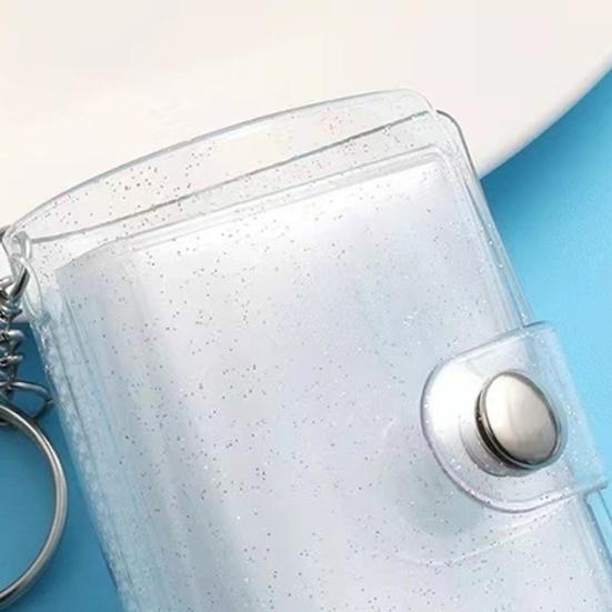 Книга для хранения Мини фотоальбом Брелок с дизайном на кнопке-застежке Портативный Вместимость 16-24 фото