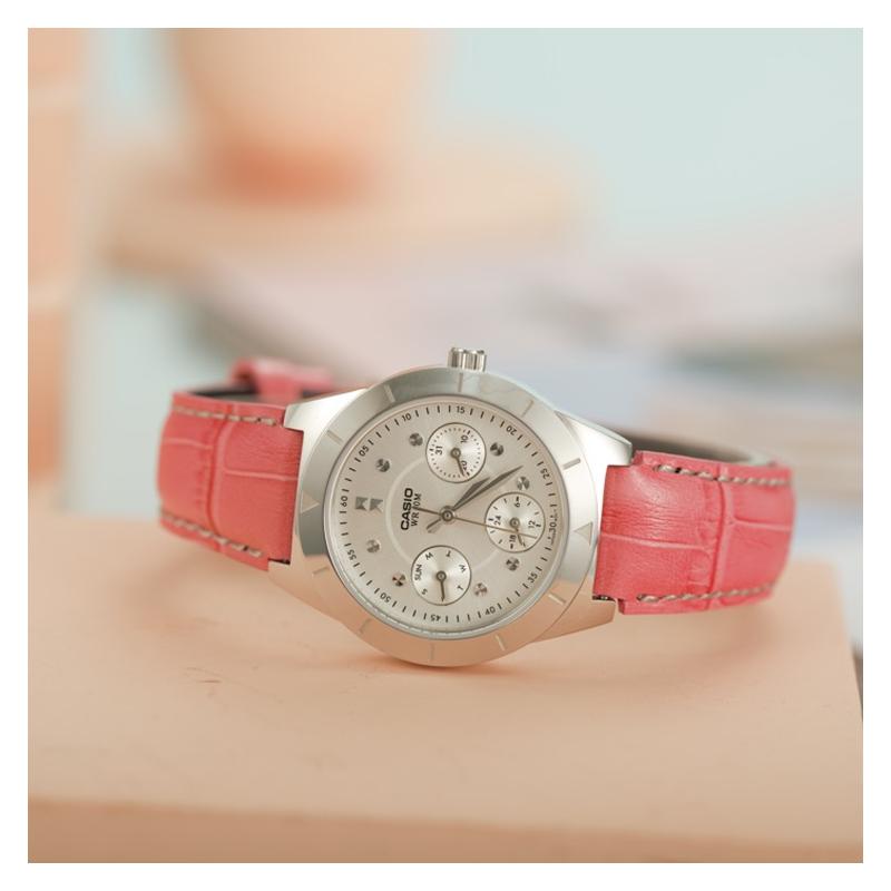 Casio STANDARD series 24-hour indication, calendar display, waterproof, quartz movement, leather strap, Japanese and Korean watch, LTP-2083L-4A
