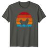 Alaskan Klee Kai Dog Retro Sunset TShirt Dog Silhouette Pet Owner