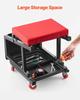 Mechanic Stool Rolling Work Seat 300 lbs Load Seat/Step Stool with Wheels