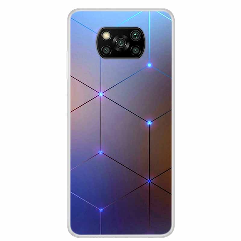 Flower Phone Case For Xiaomi Poco X6 Pro Cases Poco M6 Pro 4G F6 F5 F3 X6 X5 X3 Transparent Clear Soft Bumper Cover Bumper Funda