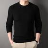 Autumn and Winter New Round Neck Casual Waffle Knitted Sweater Young Men's Business Backing Sweater Men's Clothing