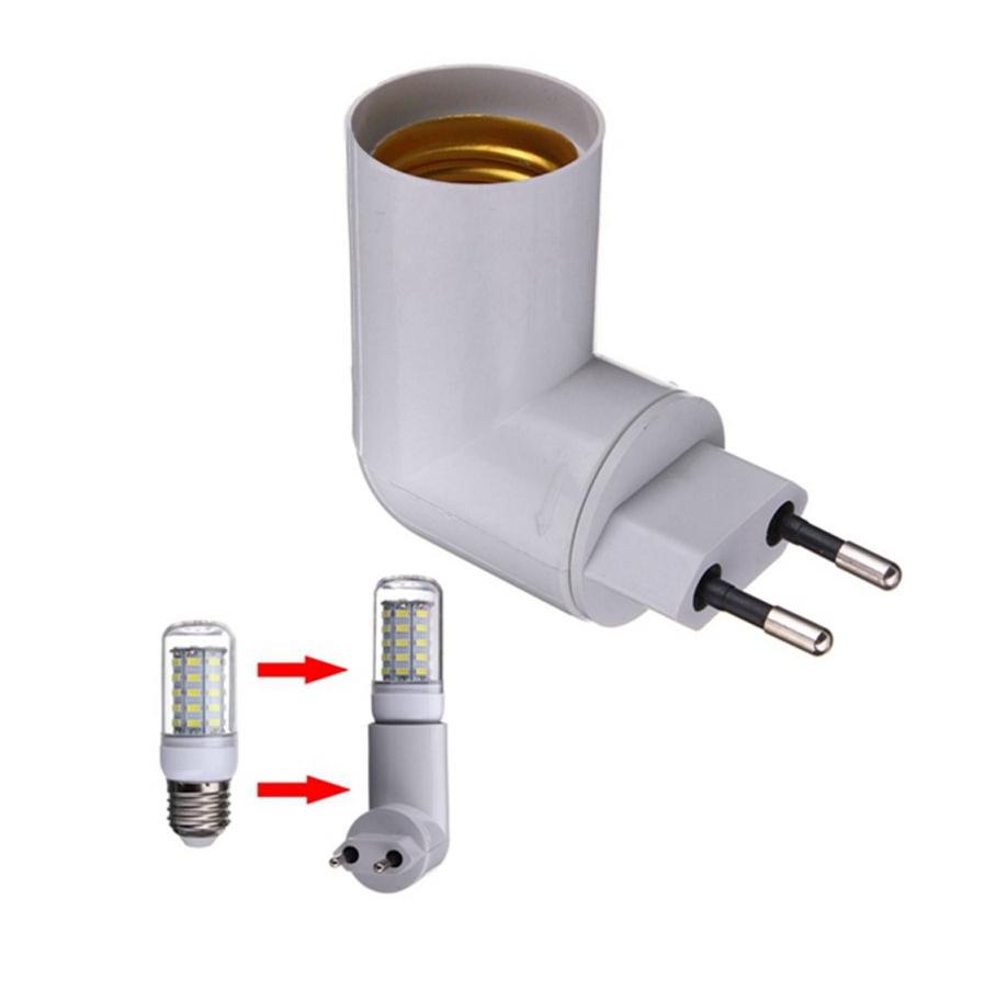 1 Pc EU Plug To E27 Light Lamp Bulb Adapter Converter with ON/OFF Button