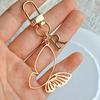 1PC Alphabet Luxury A-Z Fashionable Keychain Vintage Alloy Artistic Gold Hollow Butterfly Elegant
