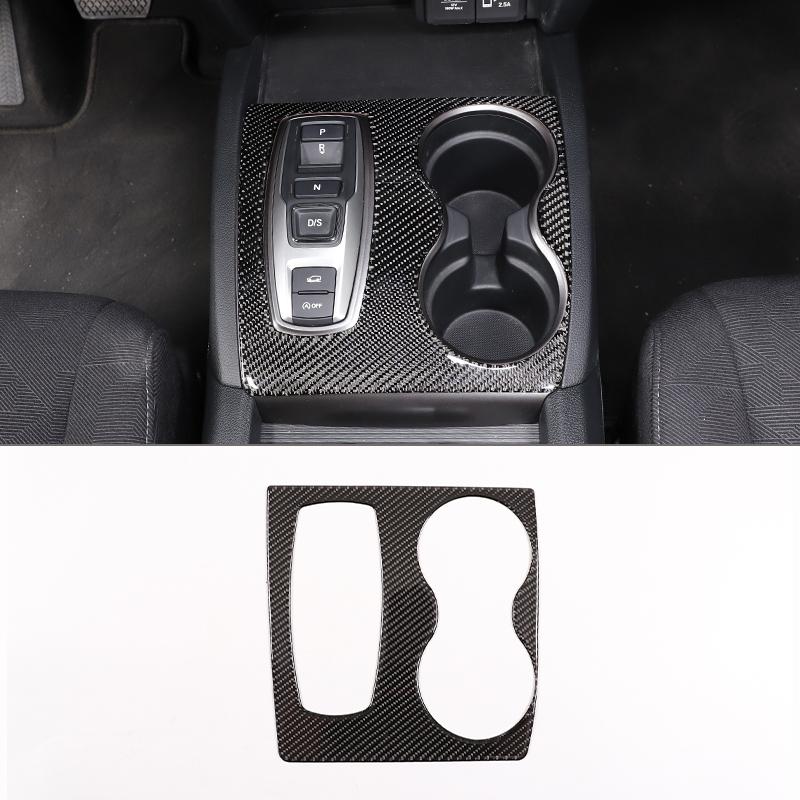 Для Honda Pilot 2015-2022 мягкое углеродное волокно автомобильный центр управления механизмом переключения передач панель крышка чашка воды рамка накладка наклейка