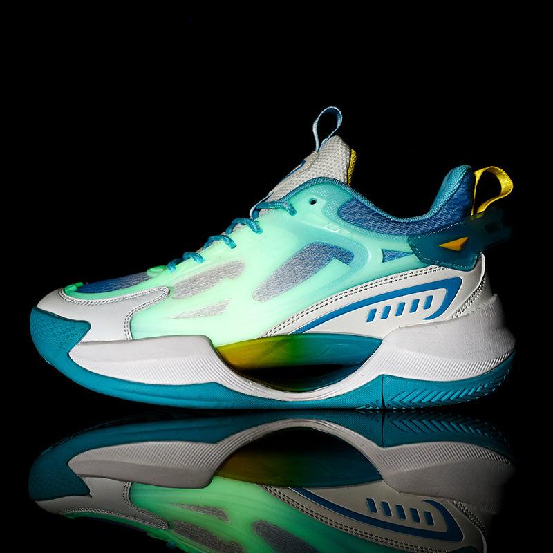 Светящиеся баскетбольные кроссовки спортивная обувь для мужчин новый стиль дышащие молодежные студенческие амортизирующие практичные низкие повседневные кроссовки для мужчин