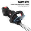 Brushless Cordless Electric Hedge Trimmer 1200w Dual Action Grass Trimmer Pruning Saw Garden Tools with 2PC 22900mah Battery