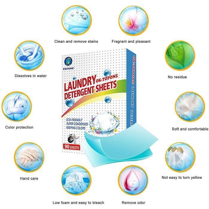 Листья для стирки концентрированные180 штук Листья для стирки без Жидкости Полоски для стирки