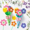 12pcs Flower Bouquet Craft Kit Mother's Day Flower Bouquet Craft For Kids Make Your Own Flower Bouquet Diy Flower Greeting Card Set