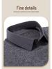 2025 Men's Thick Wool V-Neck Lapel Sweater - Fake Two-Piece Business Knitwear